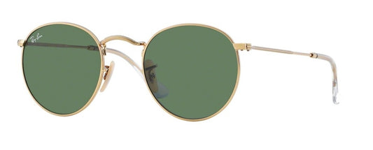 Ray Ban Round Metal in Shiny Gold